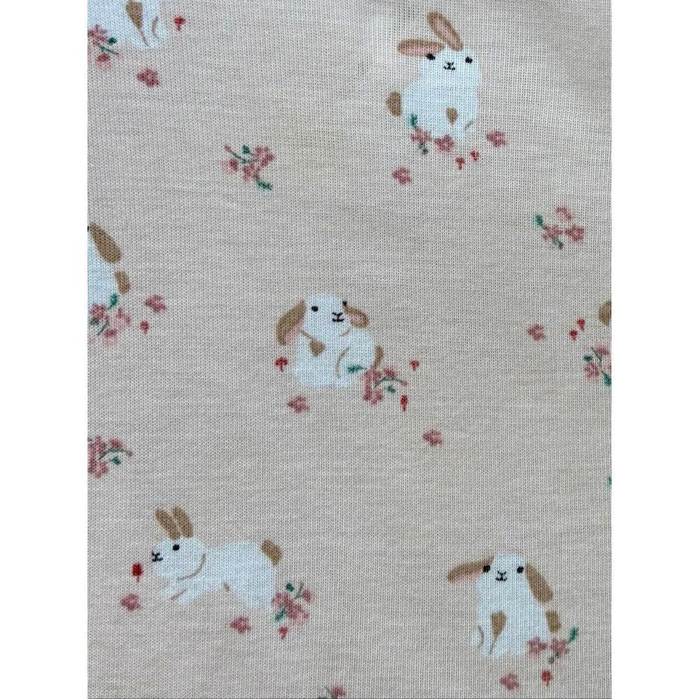 H&M Baby Girl 0-3 Mos Softest Pink Organic Bunny Print Bodysuit 5/$25 - Picture 4 of 5